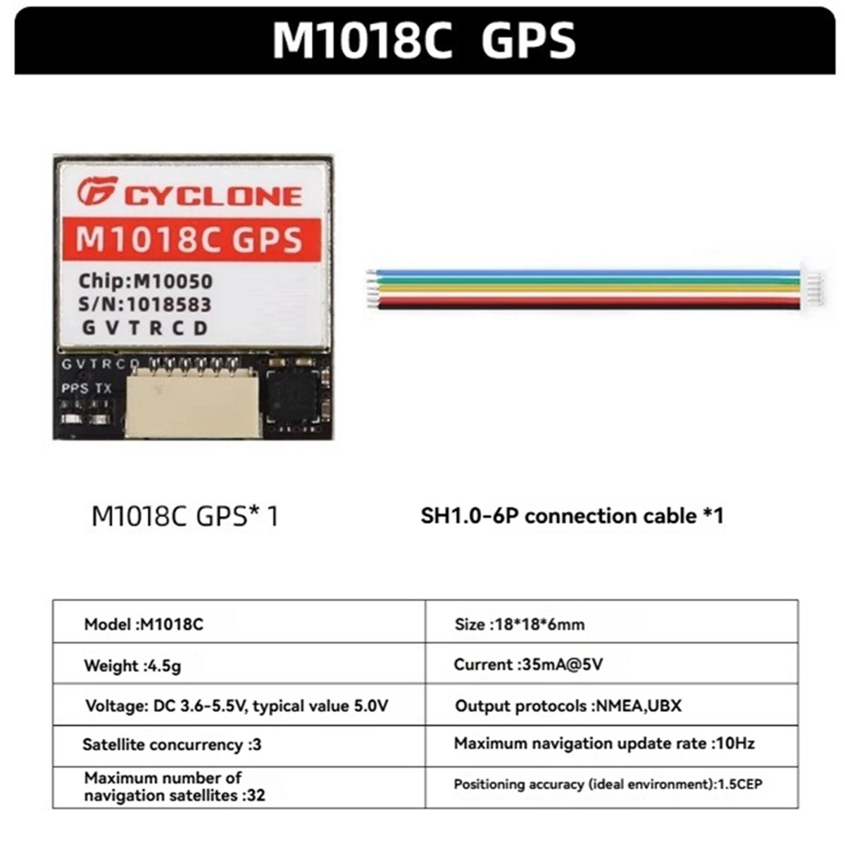 Drone Compass - AAAE M1018C M10 GPS 모듈 통합