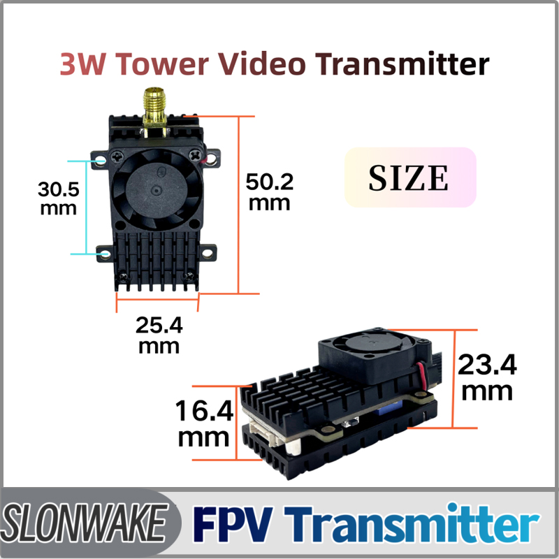 Drone Transmitter - SLONWAKE 5.8G 3000mW 시뮬레이션 VTX FPV